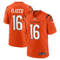 Joe Flacco Cincinnati Bengals Alternate Game Jersey - Orange | Stitched Football Jersey TJS0175