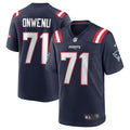 Mike Onwenu New England Patriots Team Game Jersey - Navy | Stitched Football Jersey TJS0214