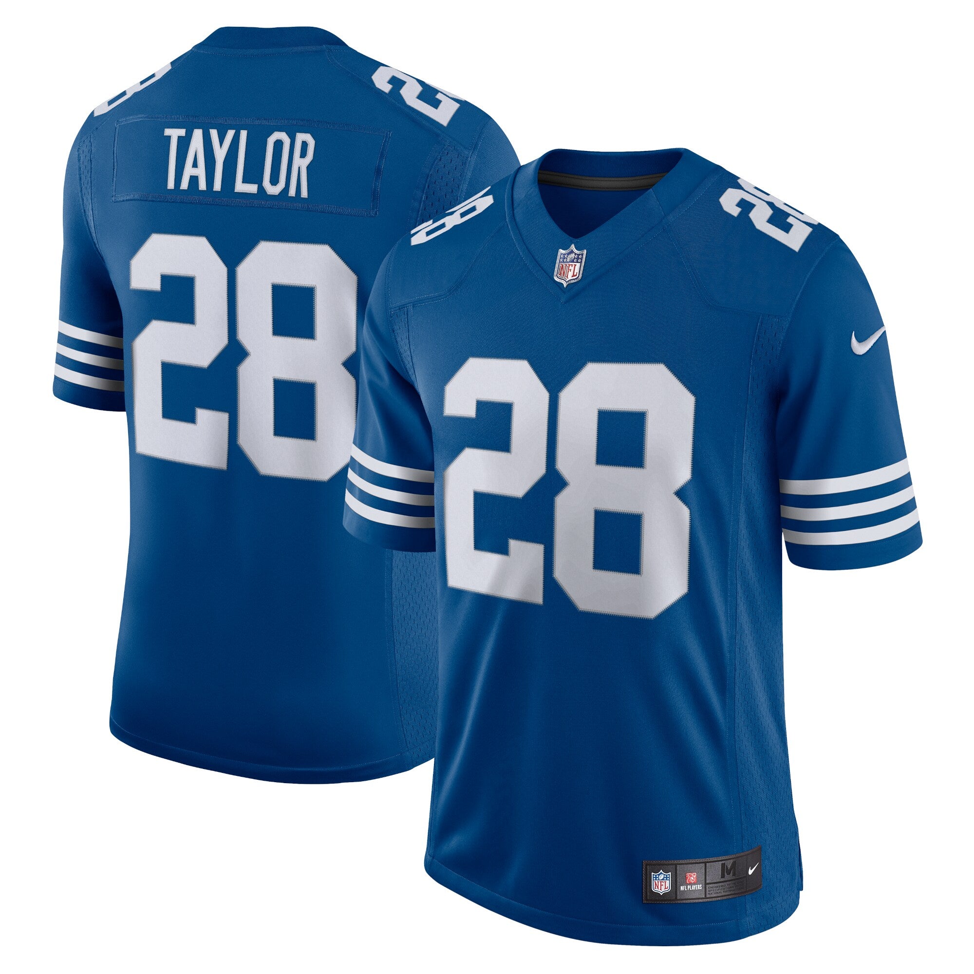 Men's Jonathan Taylor Royal Indianapolis Colts Alternate Vapor Limited Jersey | Stitched Football Jersey TJS0151