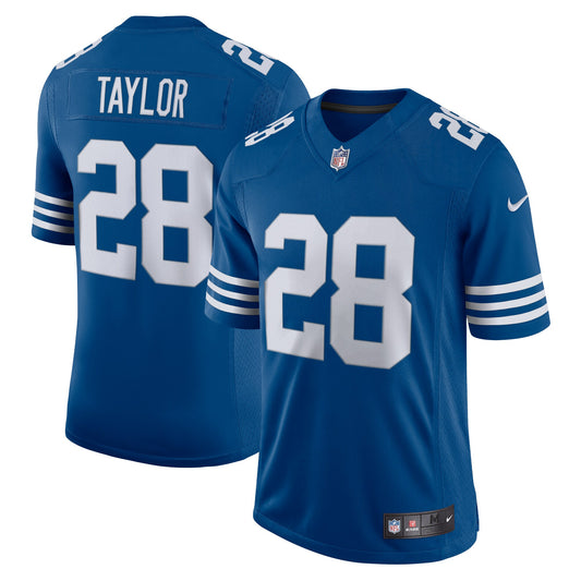 Men's Jonathan Taylor Royal Indianapolis Colts Alternate Vapor Limited Jersey | Stitched Football Jersey TJS0151