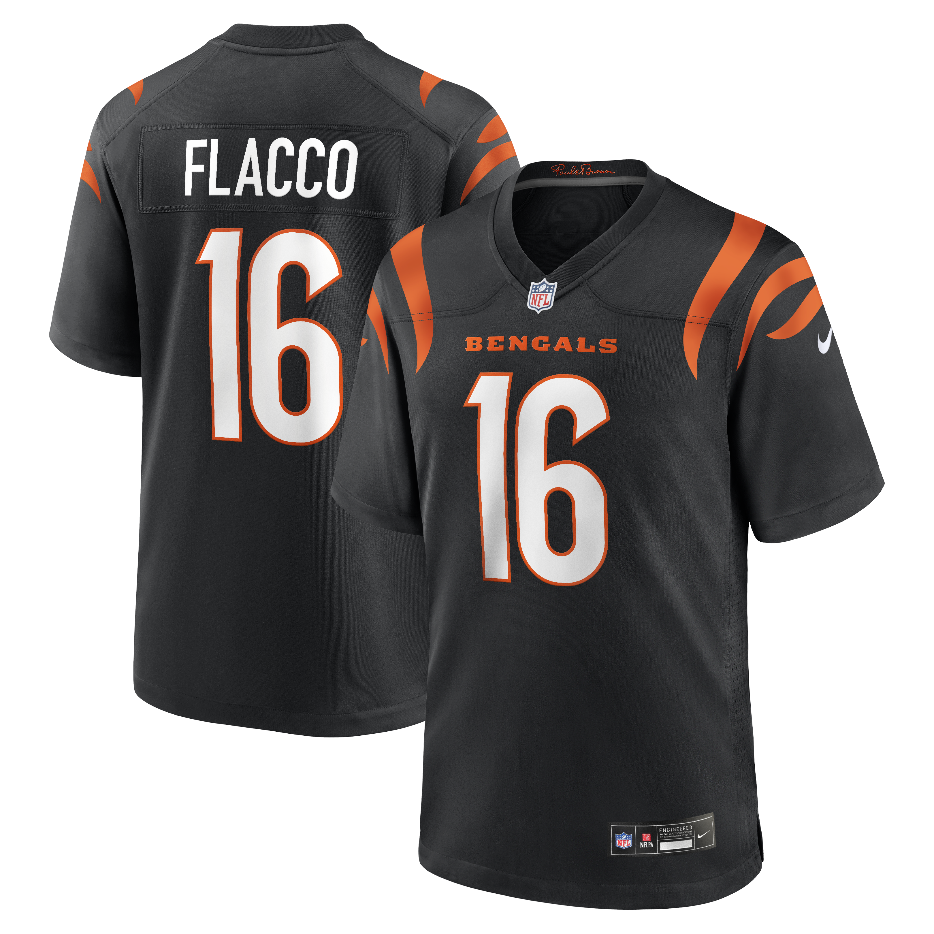 Joe Flacco Cincinnati Bengals Team Game Jersey - Black | Stitched Football Jersey TJS0139