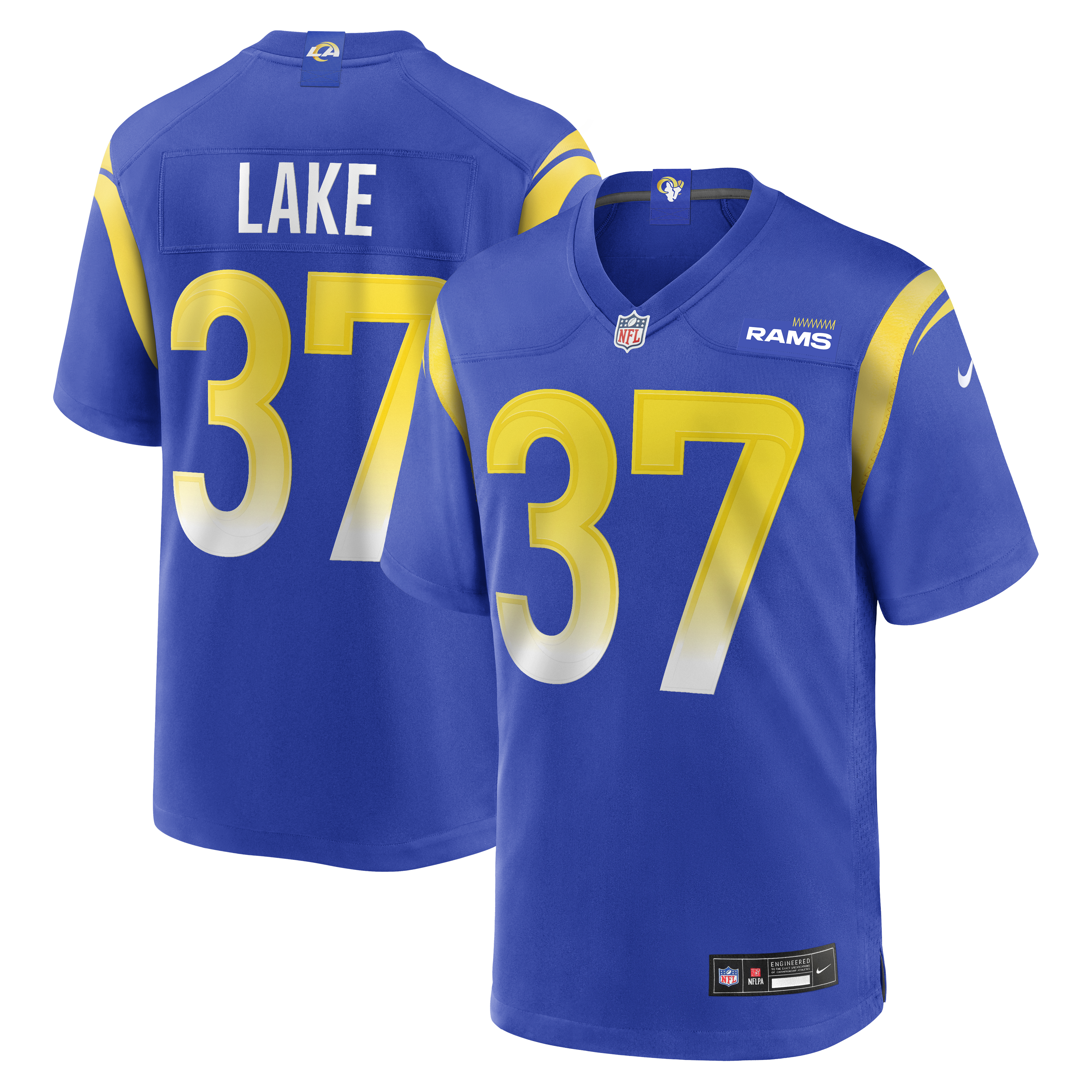 Quentin Lake Los Angeles Rams Game Player Jersey - Royal | Stitched Football Jersey TJS0181
