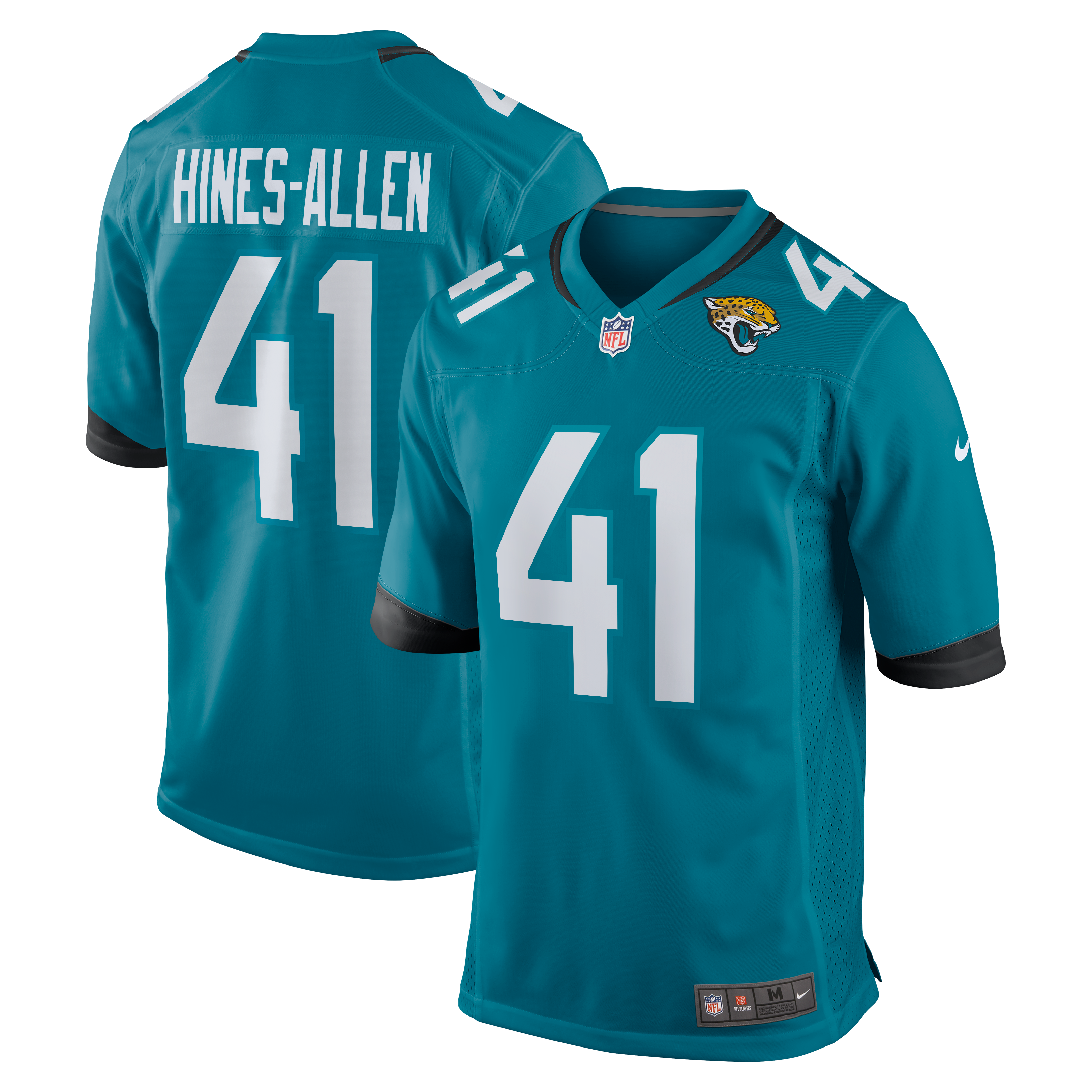 Josh Hines-Allen Jacksonville Jaguars Player Game Jersey - Teal | Stitched Football Jersey TJS0223