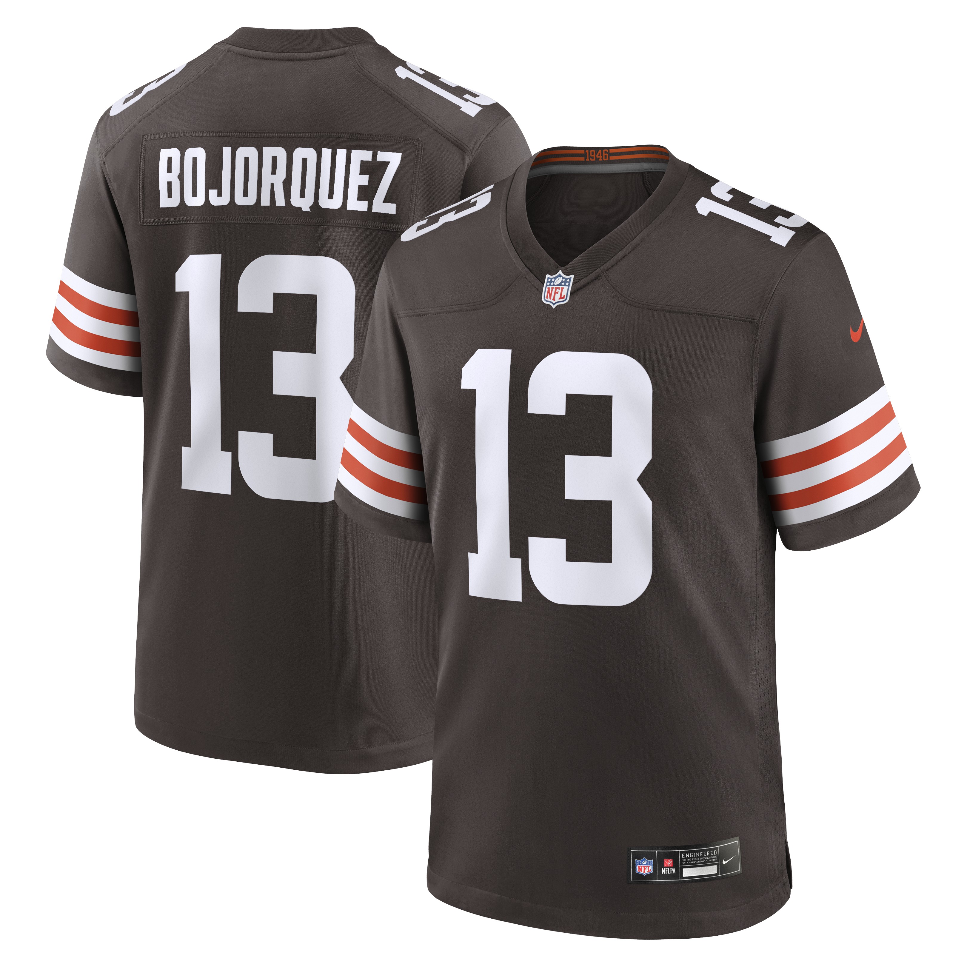 Corey Bojorquez Cleveland Browns Game Jersey - Brown | Stitched Football Jersey TJS0297