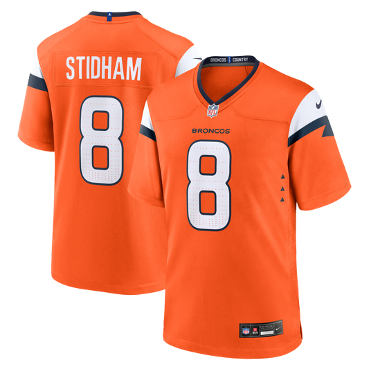 Jarrett Stidham Denver Broncos Team Game Jersey - Orange | Stitched Football Jersey TJS0110