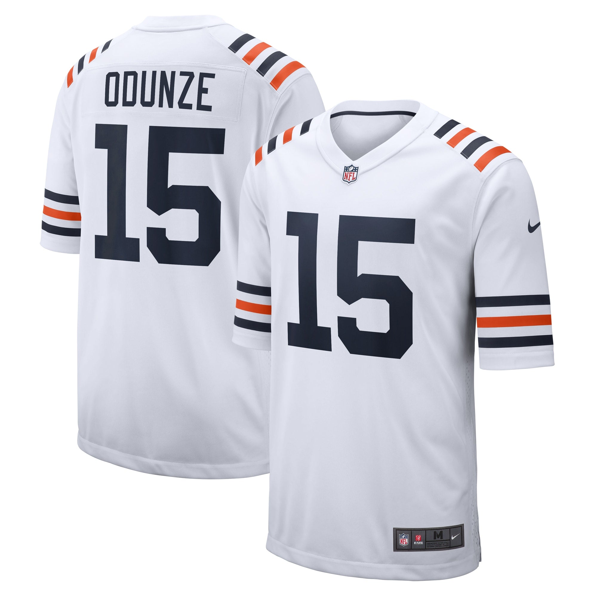 Rome Odunze Chicago Bears Alternate Game Jersey - White | Stitched Football Jersey TJS0114