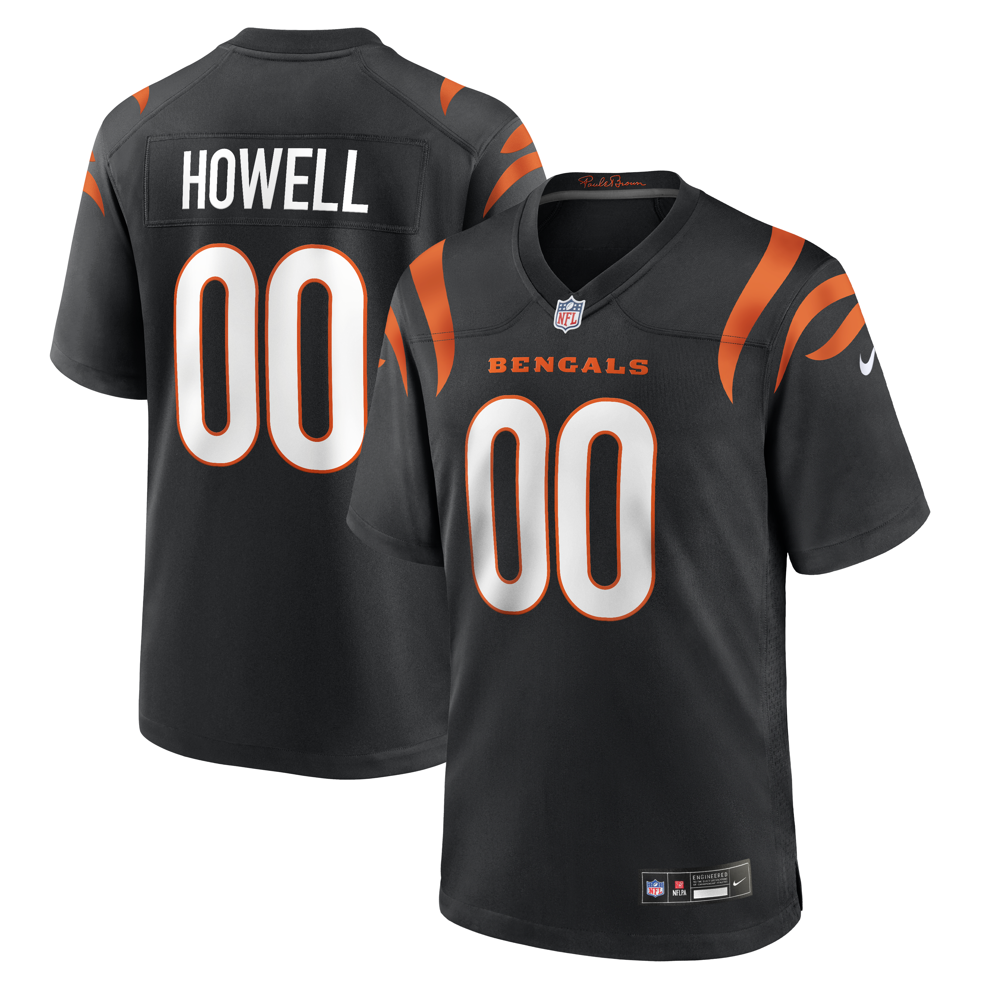 Cashius Howell Cincinnati Bengals Team Game Jersey - Black | Stitched Football Jersey TJS0281