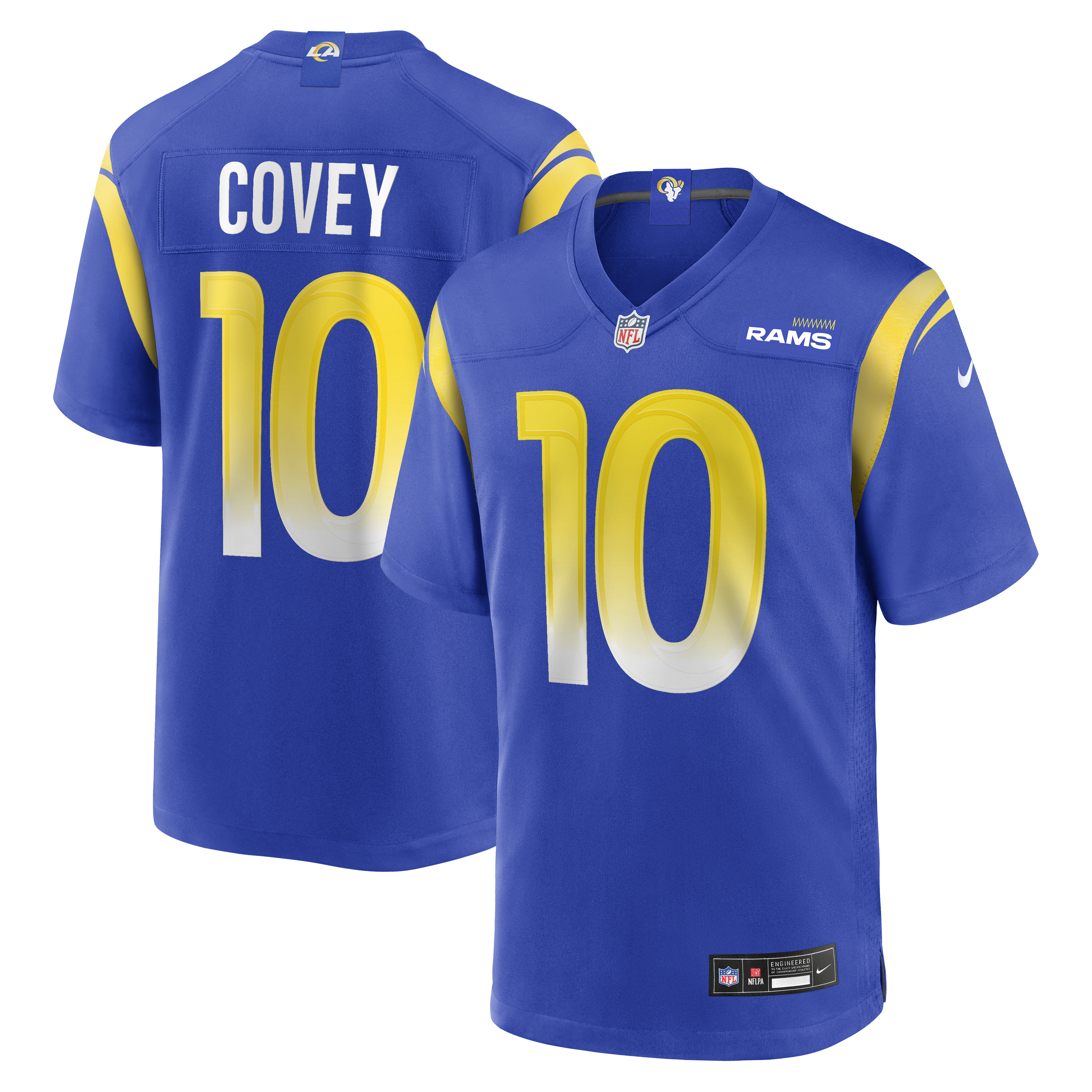 Britain Covey Los Angeles Rams Team Game Jersey - Royal | Stitched Football Jersey TJS0290