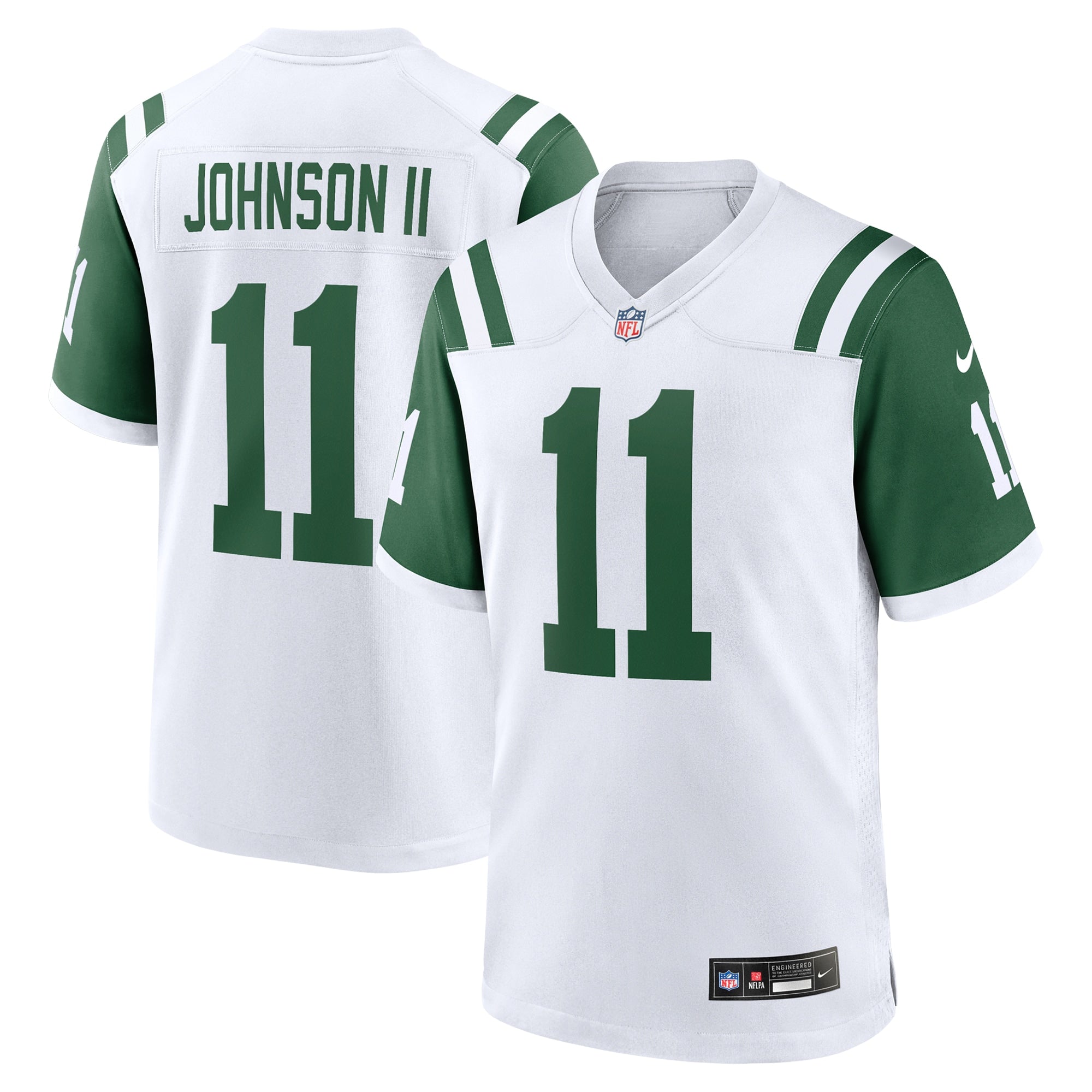 Jermaine Johnson II New York Jets Classic Alternate Game Jersey - White | Stitched Football Jersey TJS0125