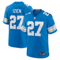 Christian Izien Detroit Lions Team Game Jersey - Blue | Stitched Football Jersey TJS0220