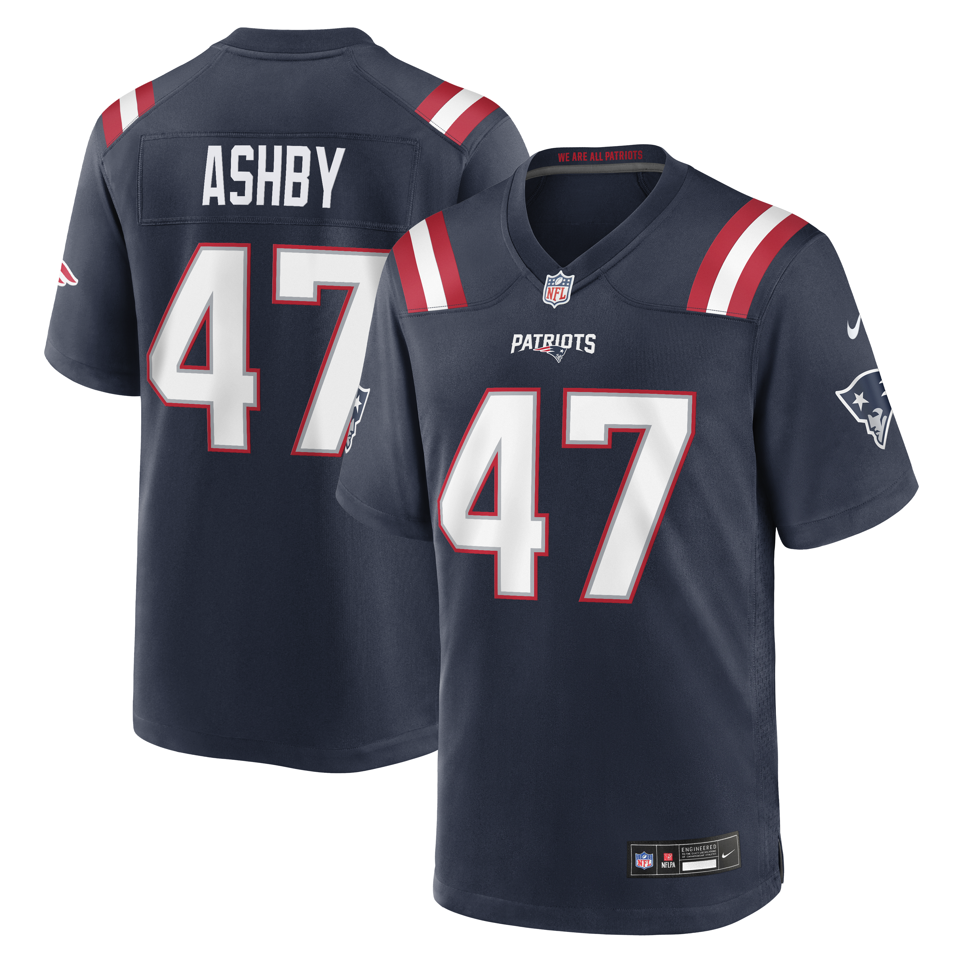 Julian Ashby New England Patriots Team Game Jersey - Navy | Stitched Football Jersey TJS0196