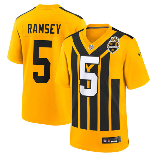 Jalen Ramsey Pittsburgh Steelers Alternate 1933 Throwback Game Jersey - Gold | Stitched Football Jersey TJS0243