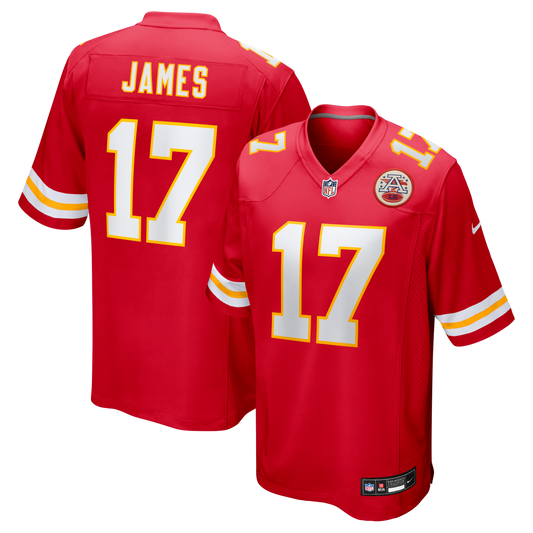 Richie James Kansas City Chiefs Game Jersey - Red | Stitched Football Jersey TJS0163