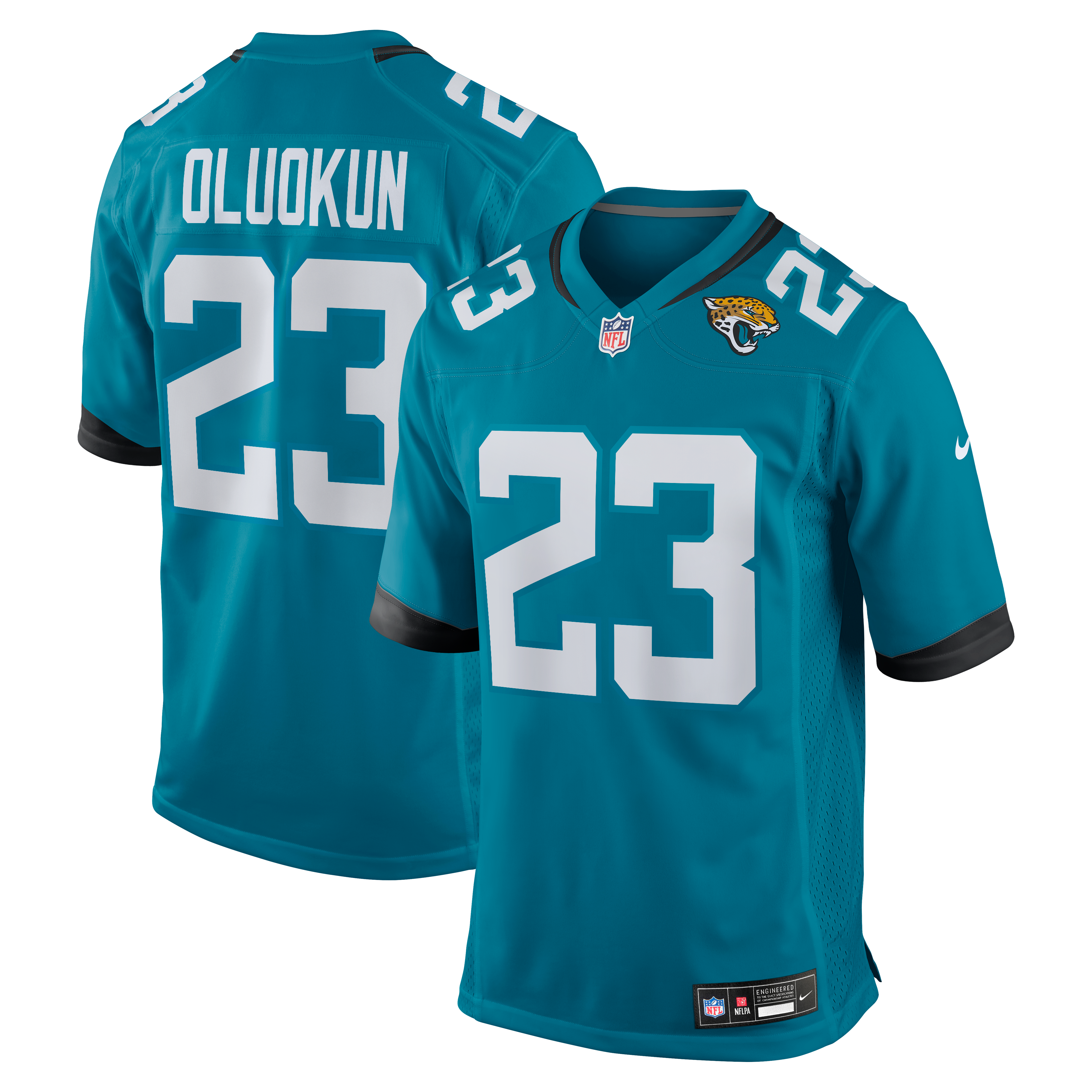 Foyesade Oluokun Jacksonville Jaguars Game Player Jersey - Teal | Stitched Football Jersey TJS0218