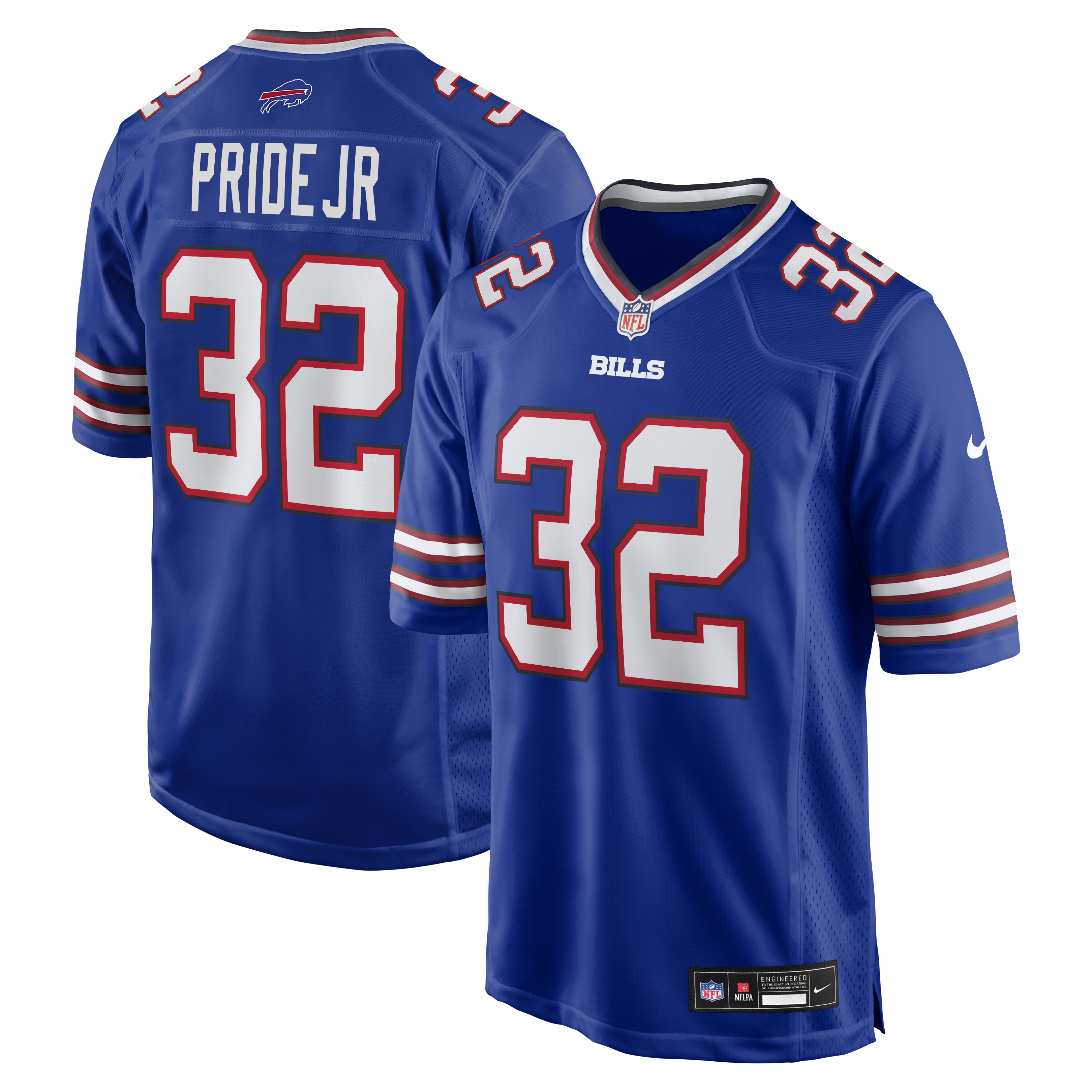 Toriano Pride Jr. Buffalo Bills Team Game Jersey - Royal | Stitched Football Jersey TJS0251