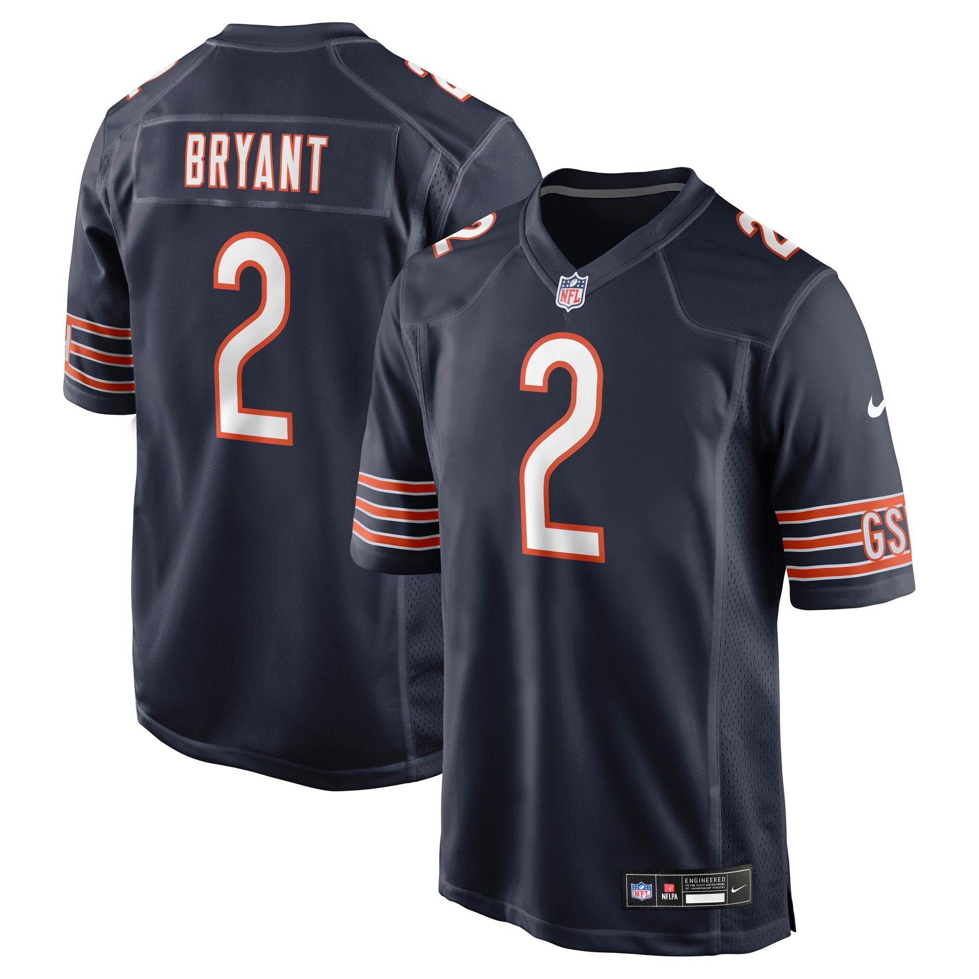Coby Bryant Chicago Bears Team Game Jersey - Navy | Stitched Football Jersey TJS0127