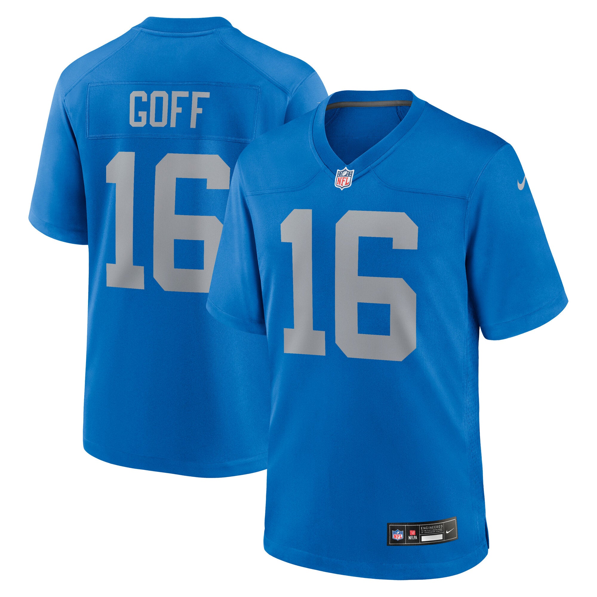Jared Goff Detroit Lions Alternate Game Jersey - Blue | Stitched Football Jersey TJS0128
