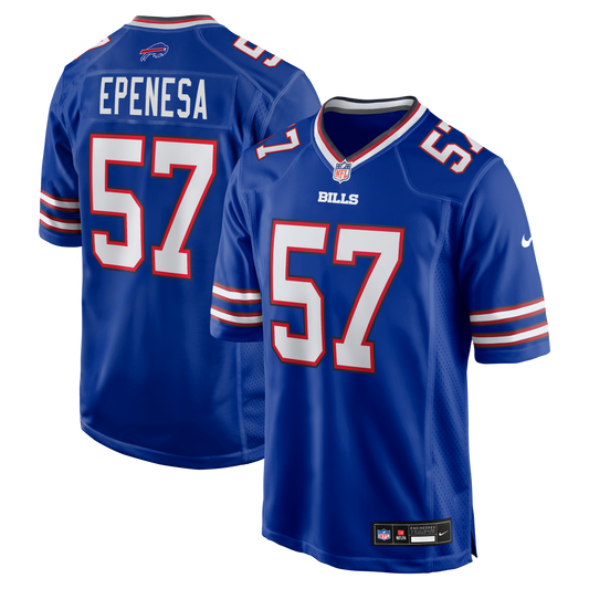 A.J. Epenesa Buffalo Bills Game Player Jersey - Royal | Stitched Football Jersey TJS0179
