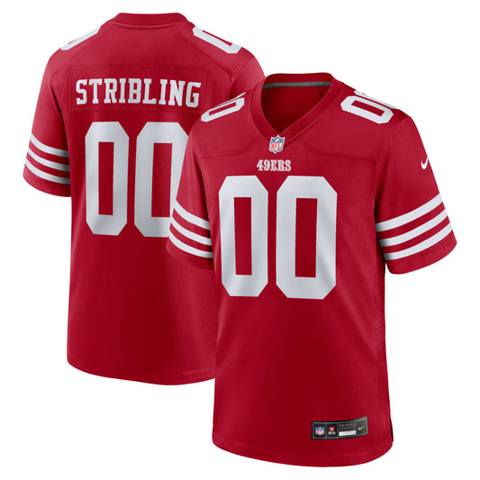 De'Zhaun Stribling San Francisco 49ers Game Jersey - Scarlet | Stitched Football Jersey TJS0146