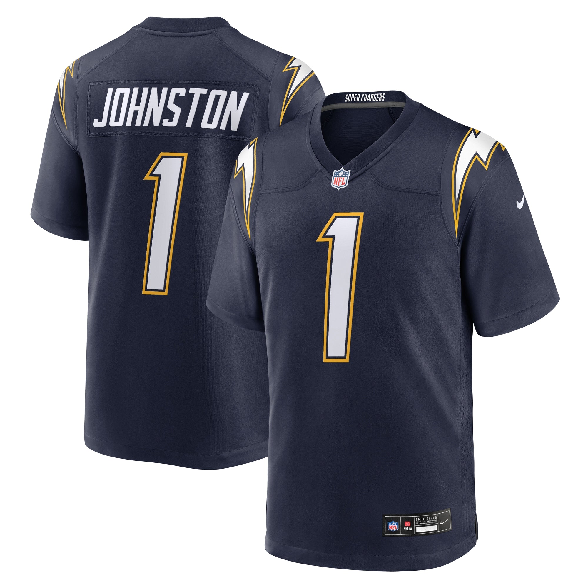 Quentin Johnston Los Angeles Chargers Alternate Super Chargers Game Player Jersey - Navy | Stitched Football Jersey TJS0263