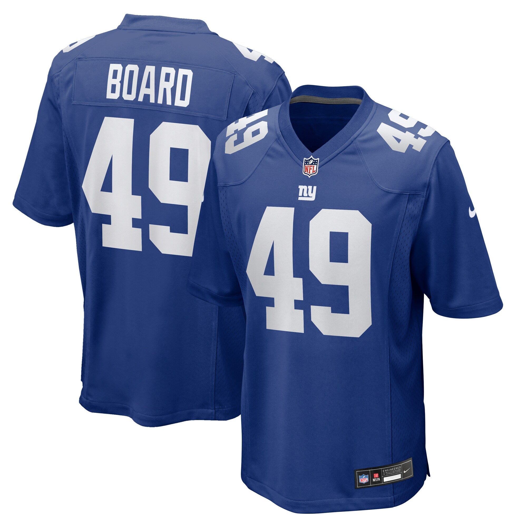 Chris Board New York Giants Team Game Jersey - Royal | Stitched Football Jersey TJS0195