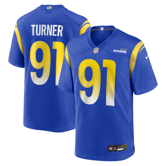 Kobie Turner Los Angeles Rams Home Game Jersey - Royal | Stitched Football Jersey TJS0209