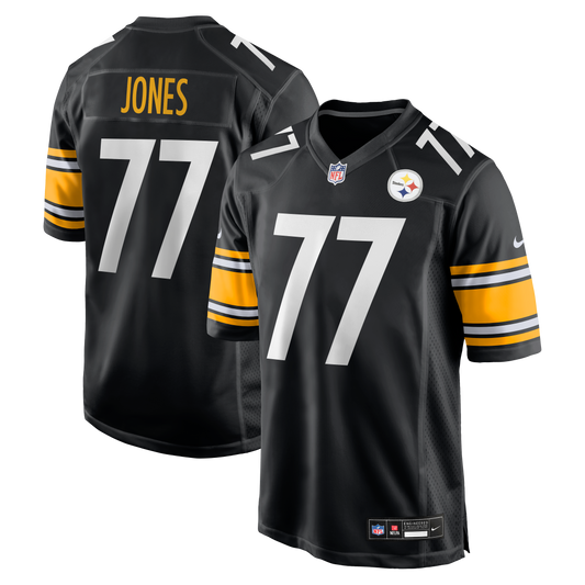Broderick Jones Pittsburgh Steelers Game Jersey - Black | Stitched Football Jersey TJS0241