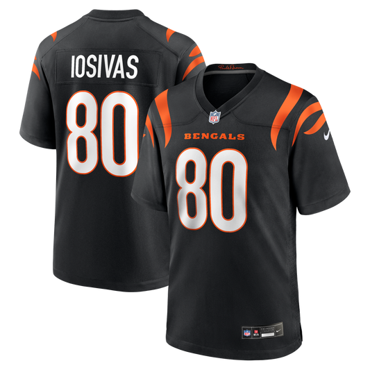Andrei Iosivas Cincinnati Bengals Team Game Jersey - Black | Stitched Football Jersey TJS0164