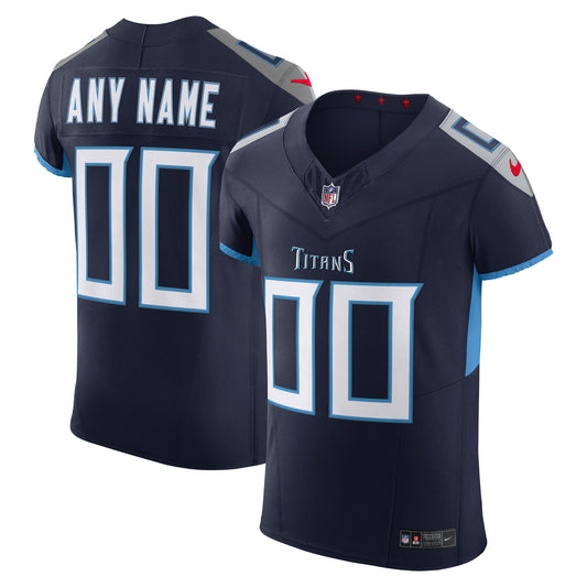 Tennessee Titans Vapor F.U.S.E. Elite Custom Jersey - Navy | Stitched Football Jersey TJS0200