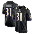 Jamal Lewis Baltimore Ravens Retired Player Alternate Game Jersey - Black | Stitched Football Jersey TJS0234
