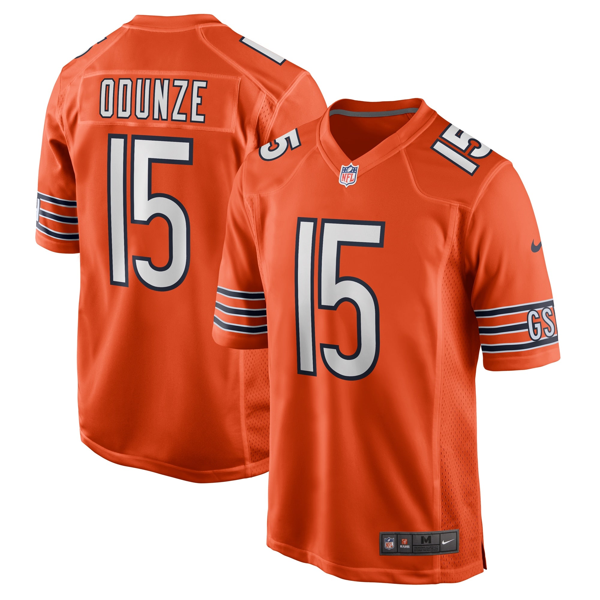 Rome Odunze Chicago Bears Alternate Game Jersey - Orange | Stitched Football Jersey TJS0206