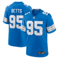 Mathieu Betts Detroit Lions Game Jersey - Blue | Stitched Football Jersey TJS0569