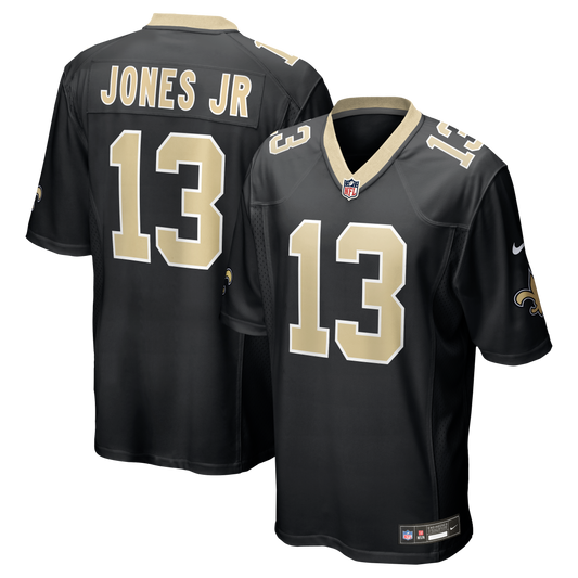 Velus Jones Jr. New Orleans Saints Team Game Jersey - Black | Stitched Football Jersey TJS0331
