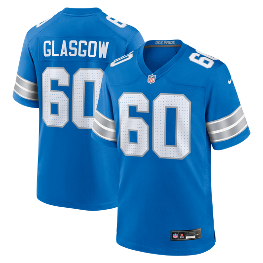 Graham Glasgow Detroit Lions Team Game Jersey - Blue | Stitched Football Jersey TJS0522