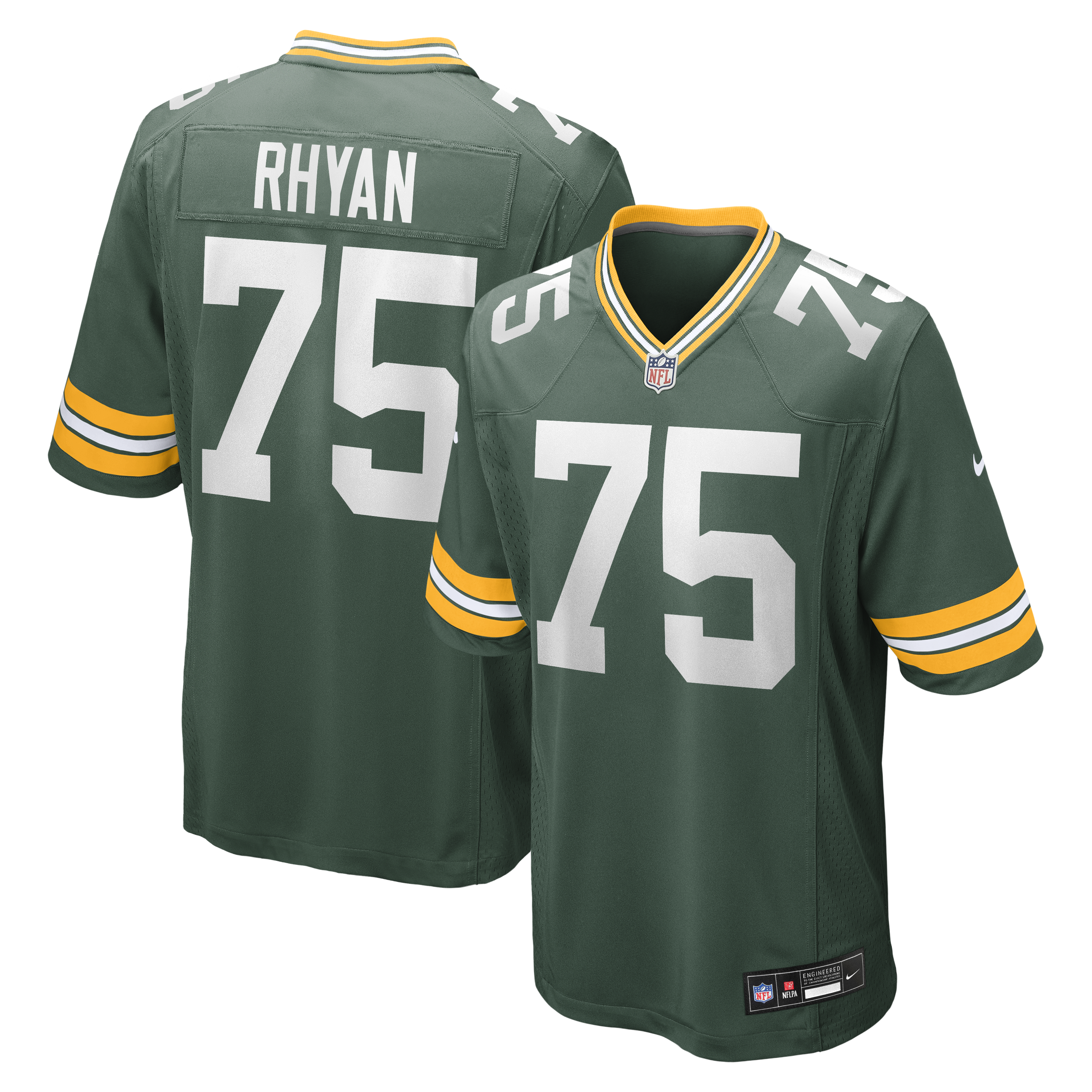 Sean Rhyan Green Bay Packers Game Player Jersey - Green | Stitched Football Jersey TJS0587
