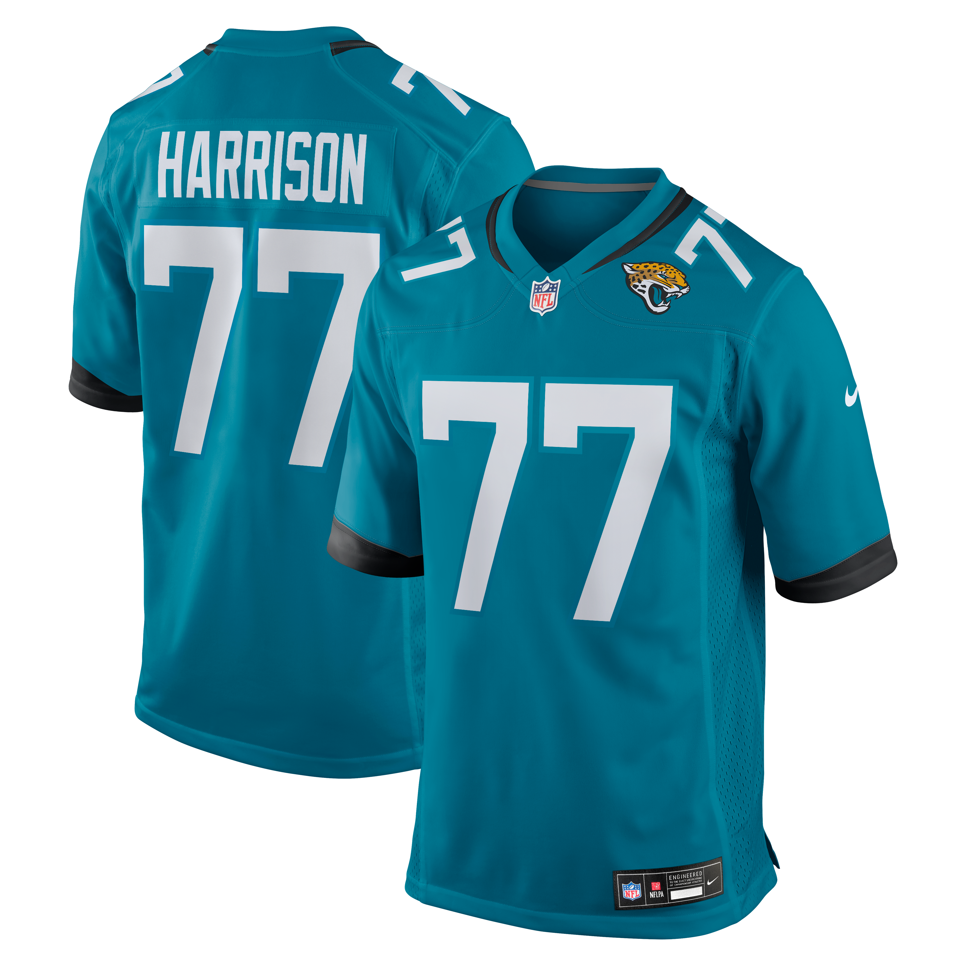 Anton Harrison Jacksonville Jaguars Game Jersey - Teal | Stitched Football Jersey TJS0411