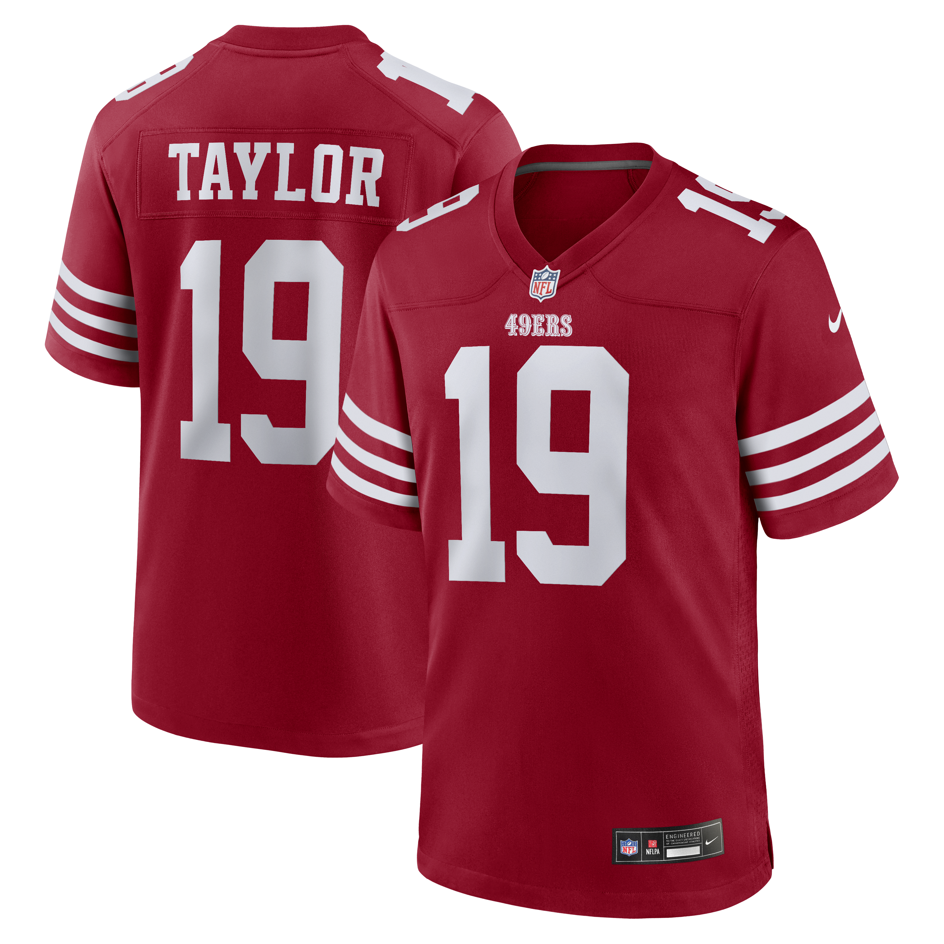Trent Taylor San Francisco 49ers Team Game Jersey - Scarlet | Stitched Football Jersey TJS0333