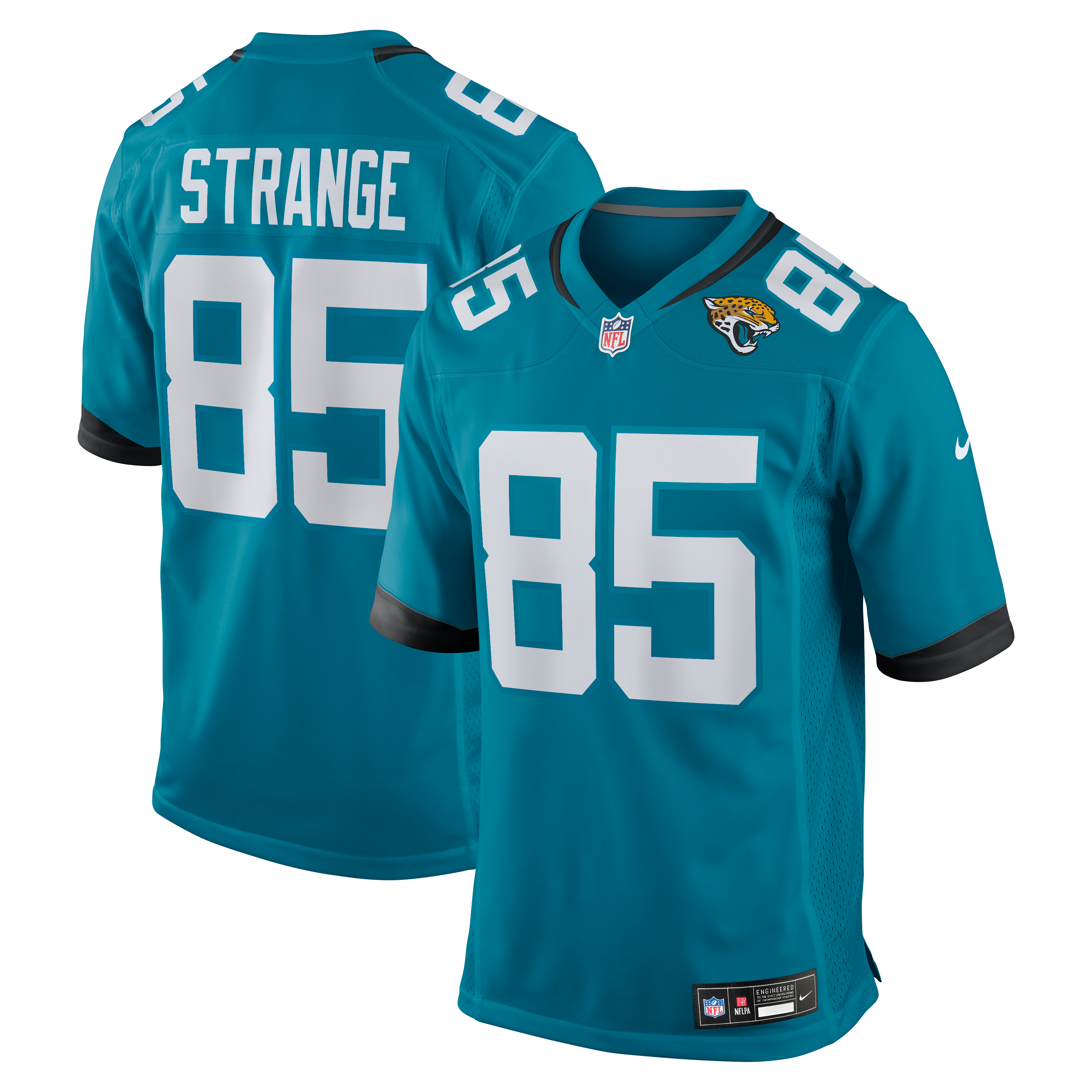 Brenton Strange Jacksonville Jaguars Team Game Jersey - Teal | Stitched Football Jersey TJS0416