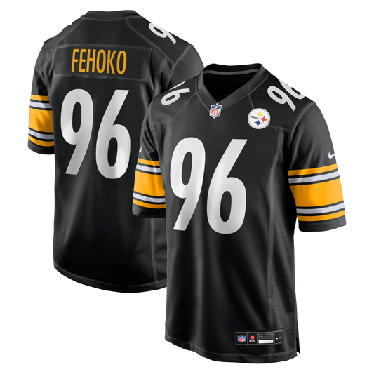 Breiden Fehoko Pittsburgh Steelers Game Jersey - Black | Stitched Football Jersey TJS0348
