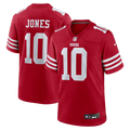 Mac Jones San Francisco 49ers Team Game Jersey - Scarlet | Stitched Football Jersey TJS0452