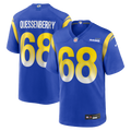 David Quessenberry Los Angeles Rams Team Game Jersey - Royal | Stitched Football Jersey TJS0524