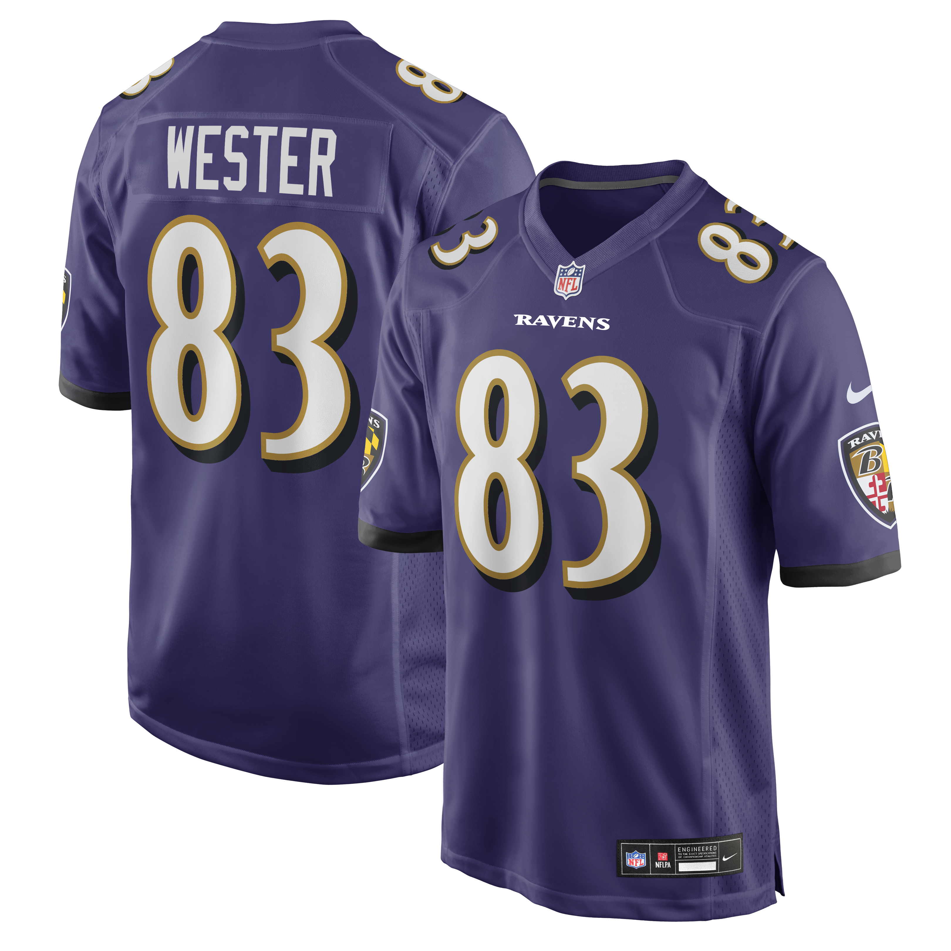LaJohntay Wester Baltimore Ravens Team Game Jersey - Purple | Stitched Football Jersey TJS0588