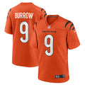Joe Burrow Cincinnati Bengals Alternate Game Jersey - Orange | Stitched Football Jersey TJS0475