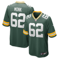 Jacob Monk Green Bay Packers Game Jersey - Green | Stitched Football Jersey TJS0543