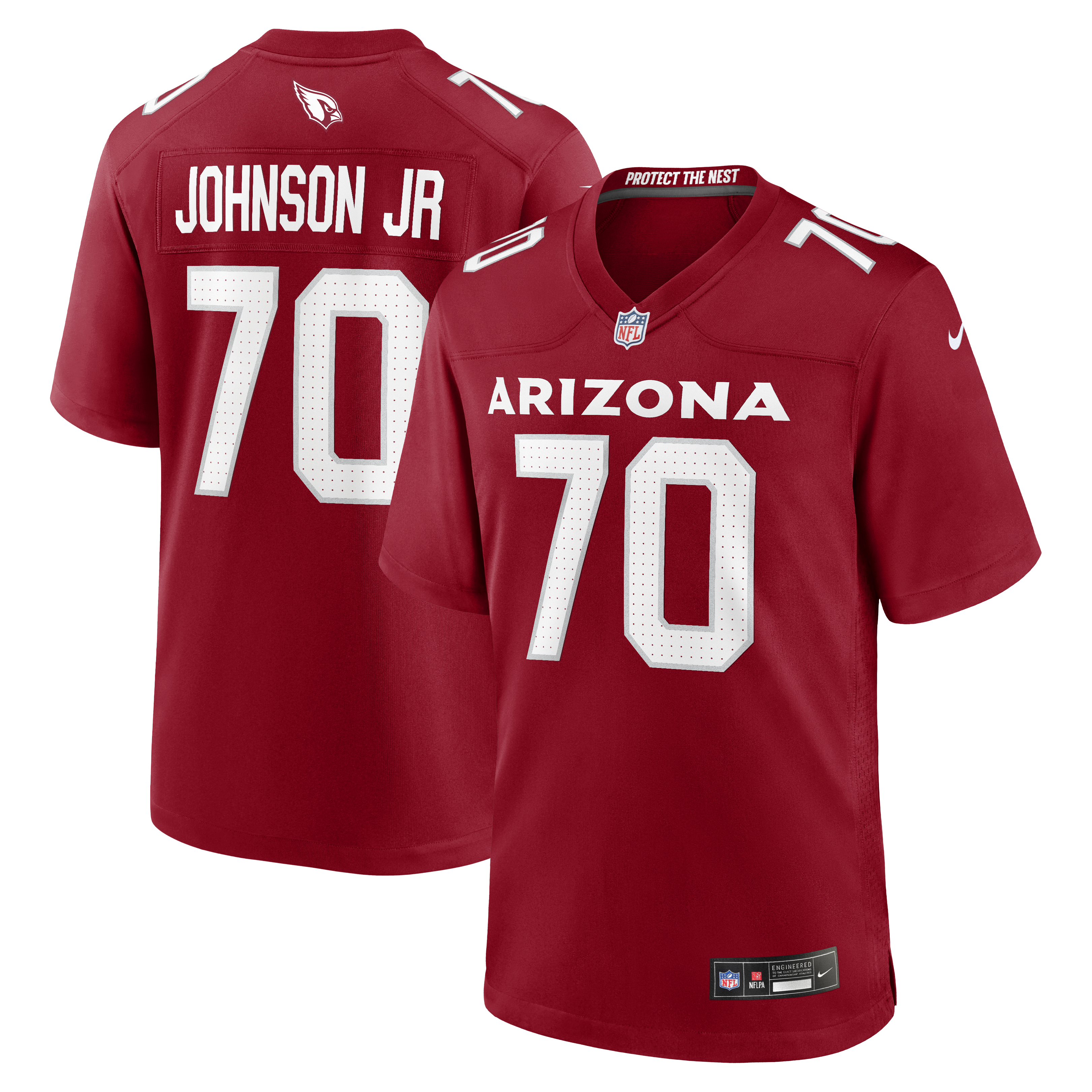 Paris Johnson Jr. Arizona Cardinals Game Jersey - Cardinal | Stitched Football Jersey TJS0325