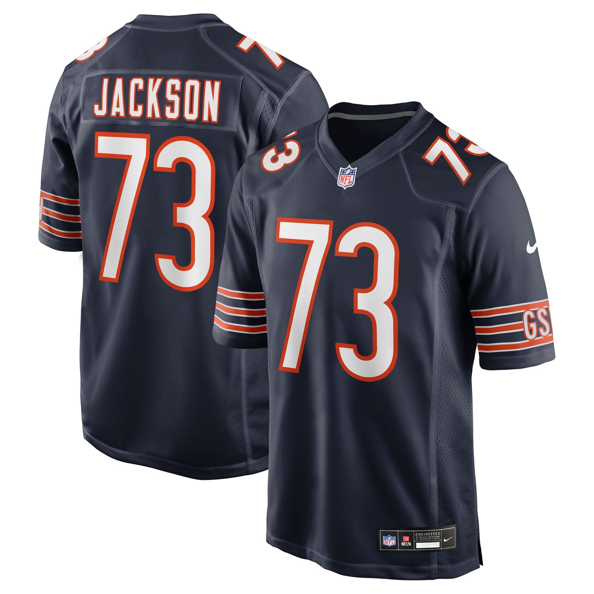 Jonah Jackson Chicago Bears Team Game Jersey - Navy | Stitched Football Jersey TJS0414
