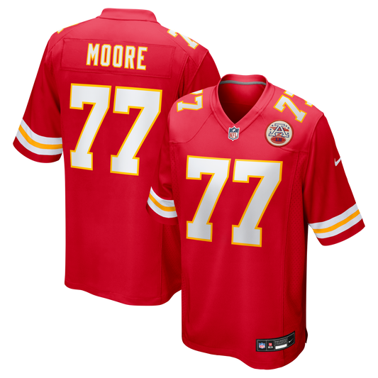 Jaylon Moore Kansas City Chiefs Team Game Jersey - Red | Stitched Football Jersey TJS0457