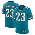 Foye Oluokun Jacksonville Jaguars Prowler Throwback Player Game Jersey - Teal | Stitched Football Jersey TJS0336