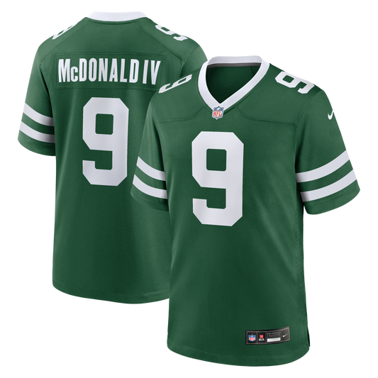 Will McDonald IV New York Jets Team Game Jersey - Legacy Green | Stitched Football Jersey TJS0581