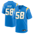 Marlowe Wax Los Angeles Chargers Team Game Jersey - Powder Blue | Stitched Football Jersey TJS0558